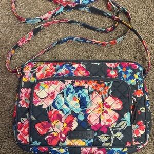 Vera Bradley Navy Floral Crossbody Bag